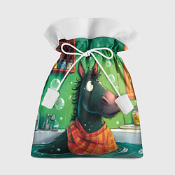 Подарочный мешок Лошадь моется в ванной