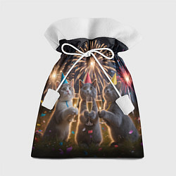 Подарочный мешок Праздничные коты