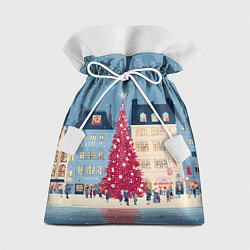 Подарочный мешок Новогоднее гуляние у красной елки
