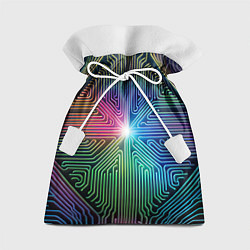 Мешок для подарков Линейная графика, цвет: 3D-принт