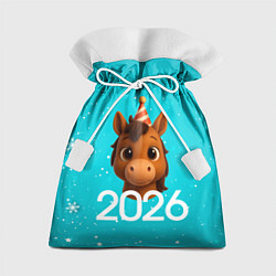 Мешок для подарков Голова лошадки, цвет: 3D-принт