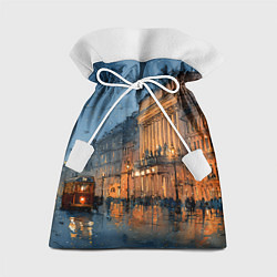 Мешок для подарков Вечер зимнего Питера, цвет: 3D-принт