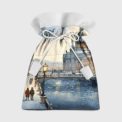 Подарочный мешок Санкт-Петербург снежный день