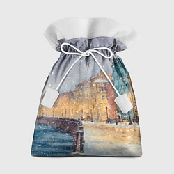 Подарочный мешок Санкт-Петербург - снегопад