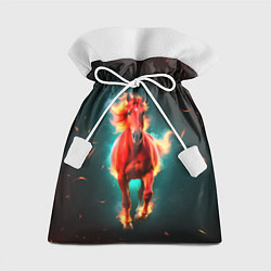 Подарочный мешок Светящаяся огненная лошадь