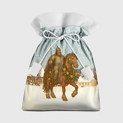 Мешок для подарков Богатырь на коне 2026, цвет: 3D-принт