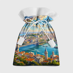 Мешок для подарков Сплетение эпох над Босфором, цвет: 3D-принт