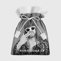 Мешок для подарков Кобейн в очках, цвет: 3D-принт