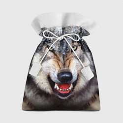 Мешок для подарков Взгляд волка, цвет: 3D-принт