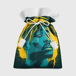 Мешок для подарков 2Pac Shakur, цвет: 3D-принт