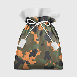 Подарочный мешок Камуфляж: хаки/оранжевый
