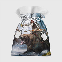 Подарочный мешок Русский воин на медведе