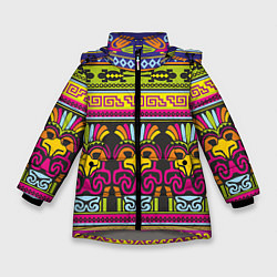 Куртка зимняя для девочки Мексика, цвет: 3D-светло-серый
