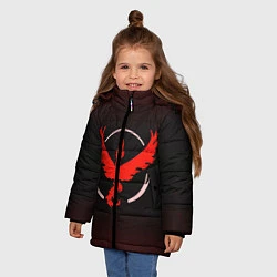 Куртка зимняя для девочки Pokemon: Red Team, цвет: 3D-черный — фото 2