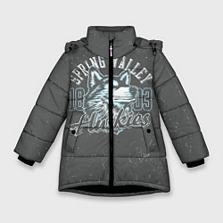 Куртка зимняя для девочки Team t-shirt 5, цвет: 3D-черный