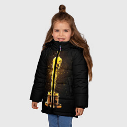 Куртка зимняя для девочки Оскар, цвет: 3D-светло-серый — фото 2