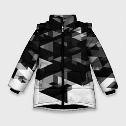 Куртка зимняя для девочки Trianse, цвет: 3D-черный