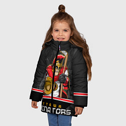 Куртка зимняя для девочки Ottawa Senators, цвет: 3D-черный — фото 2