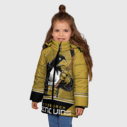 Куртка зимняя для девочки Pittsburgh Penguins, цвет: 3D-черный — фото 2