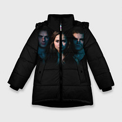 Куртка зимняя для девочки Vampire Trio, цвет: 3D-черный