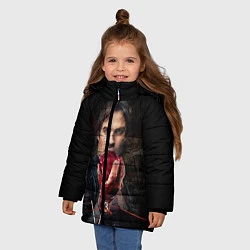 Куртка зимняя для девочки Damon Salvatore V3, цвет: 3D-черный — фото 2