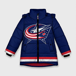 Куртка зимняя для девочки Columbus Blue Jackets, цвет: 3D-красный