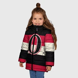 Куртка зимняя для девочки Ottawa Senators O, цвет: 3D-черный — фото 2