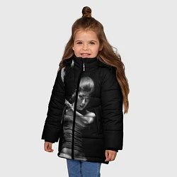 Куртка зимняя для девочки Всемирный теннис, цвет: 3D-черный — фото 2