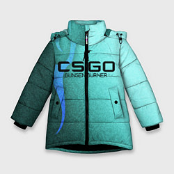 Зимняя куртка для девочки Cs:go - Bunsen burner, style glock-18 Горелка Бунз
