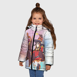 Куртка зимняя для девочки Мегумин Такахаси, цвет: 3D-черный — фото 2