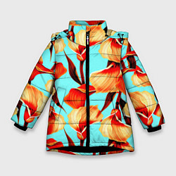 Зимняя куртка для девочки Summer Flowers