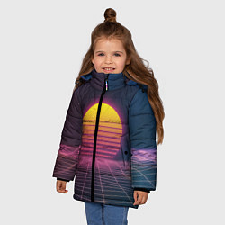 Куртка зимняя для девочки Vapor Sunrise, цвет: 3D-светло-серый — фото 2