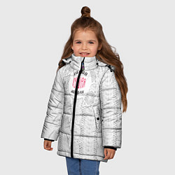 Куртка зимняя для девочки Любимой мамуле, цвет: 3D-черный — фото 2
