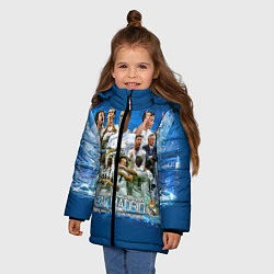 Куртка зимняя для девочки Real Madrid, цвет: 3D-черный — фото 2