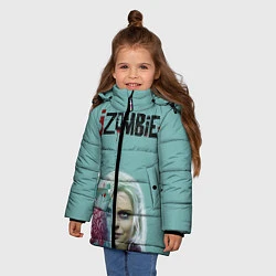 Куртка зимняя для девочки Я зомби Лиф, цвет: 3D-черный — фото 2