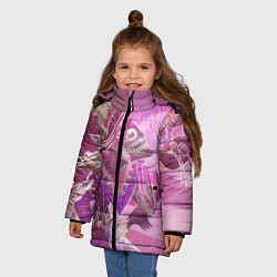 Куртка зимняя для девочки Dazzle Magic, цвет: 3D-черный — фото 2