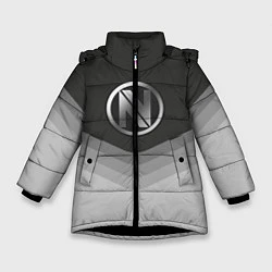 Куртка зимняя для девочки EnVyUs Uniform, цвет: 3D-черный