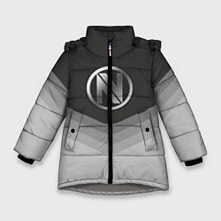 Куртка зимняя для девочки EnVyUs Uniform, цвет: 3D-светло-серый