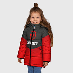 Куртка зимняя для девочки Gambit Gaming Uniform, цвет: 3D-черный — фото 2