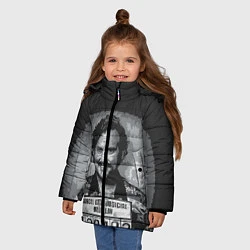 Куртка зимняя для девочки Pablo Escobar: Smile, цвет: 3D-красный — фото 2