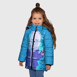 Куртка зимняя для девочки Winter Sans, цвет: 3D-черный — фото 2
