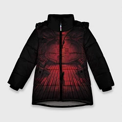Куртка зимняя для девочки Alien: Space Ship, цвет: 3D-светло-серый