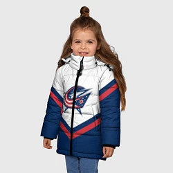 Куртка зимняя для девочки NHL: Columbus Blue Jackets, цвет: 3D-красный — фото 2