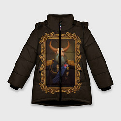 Куртка зимняя для девочки Admiral Prophet, цвет: 3D-черный