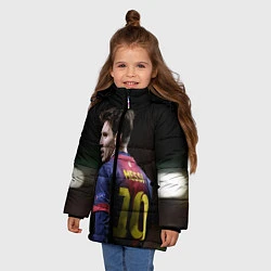 Куртка зимняя для девочки Месси 10, цвет: 3D-светло-серый — фото 2