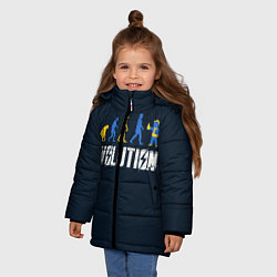 Куртка зимняя для девочки Vault Evolution, цвет: 3D-светло-серый — фото 2
