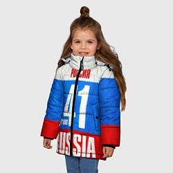 Куртка зимняя для девочки Russia: from 41, цвет: 3D-черный — фото 2