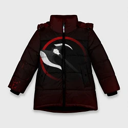 Куртка зимняя для девочки Дариус, цвет: 3D-черный