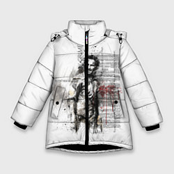 Куртка зимняя для девочки Rick Grimes, цвет: 3D-черный