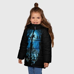 Куртка зимняя для девочки Zombie Island, цвет: 3D-черный — фото 2